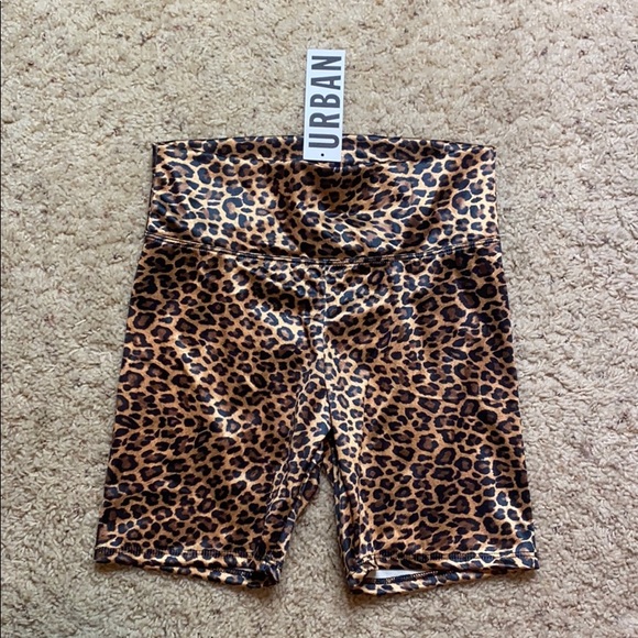 Urban Outfitters Pants - Urban Outfitters cheetah bike shorts M brand new